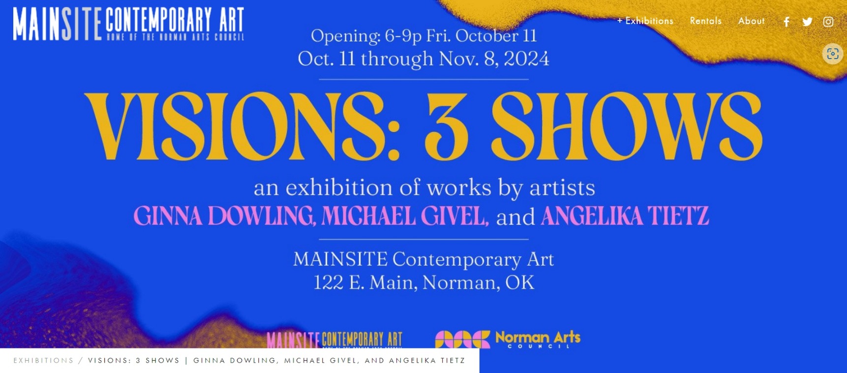 MY FUSED GLASS ART EXHIBITION AT NORMAN, OKLAHOMA MAINSITE CONTEMPORARY ART